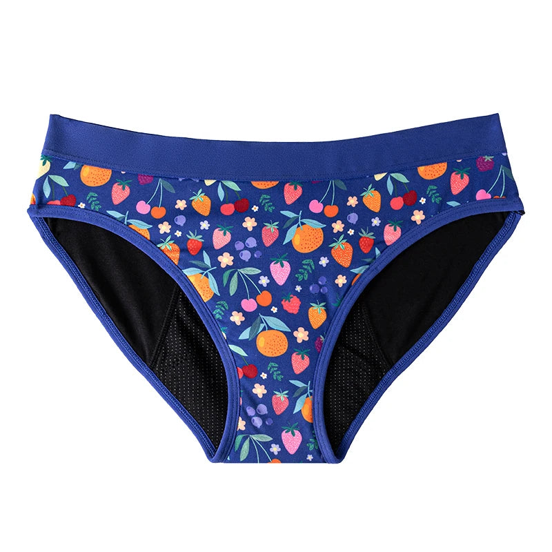 BRAGXWEAR™ Braga Menstrual Adolescente Floral Marino