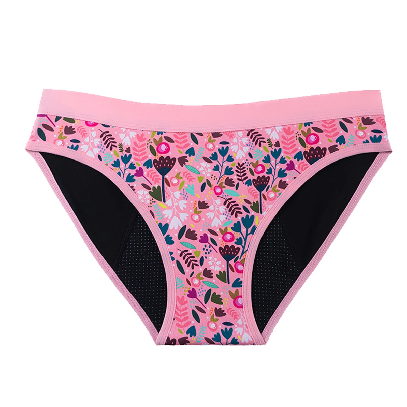 BRAGXWEAR™ Braga Menstrual Adolescente Floral Rosa
